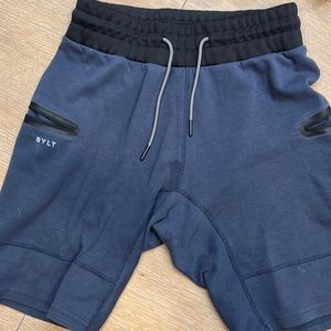 Bylt - Mens Premium Jogger Shorts - Navy Blue / M
